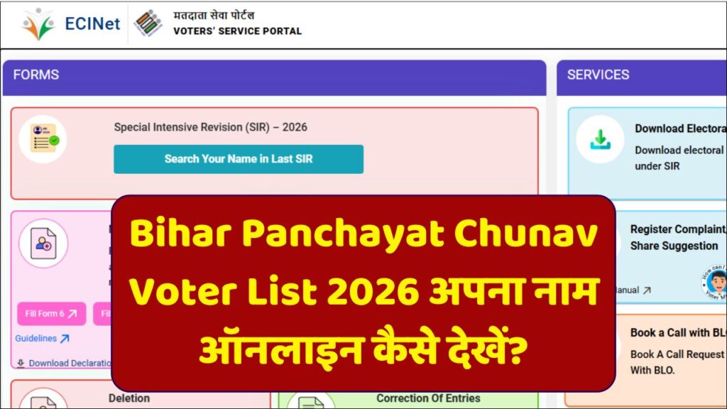 unav Voter List 2026 अपना नाम ऑनलाइन कैसे देखें?