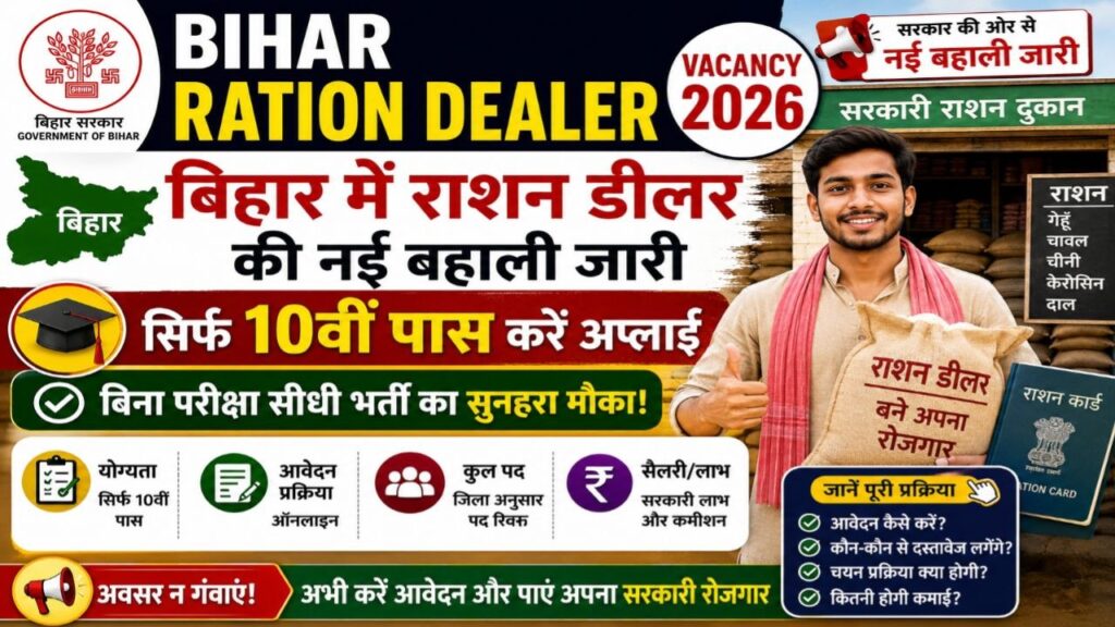Bihar Ration Dealer Vacancy 2026